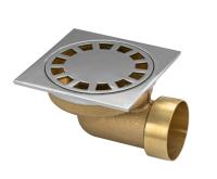 Трап лат.100*100 вых 50мм горизон ниж часть бронза